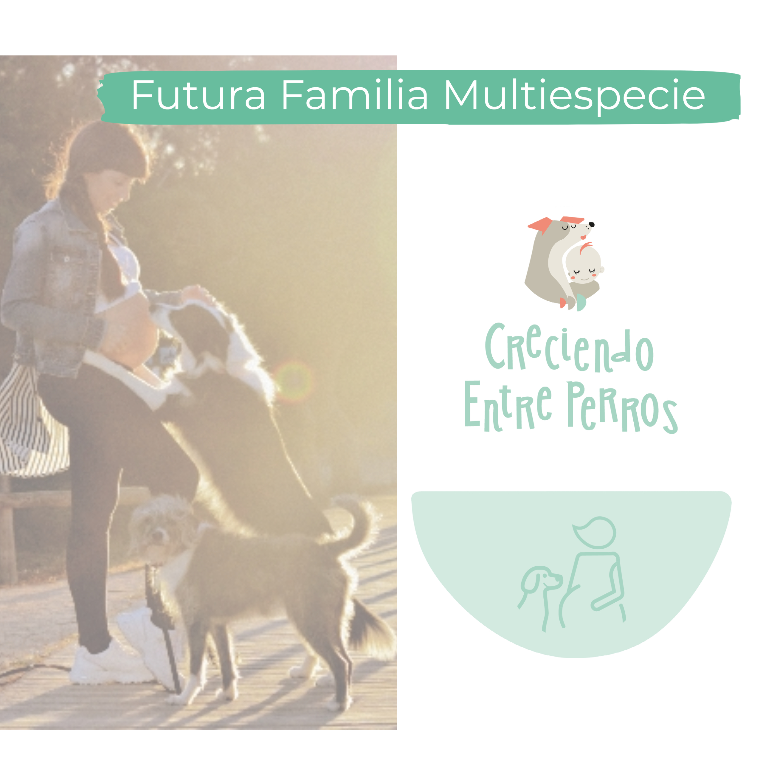 curso futura familia multiespecie emabarazada y con perro